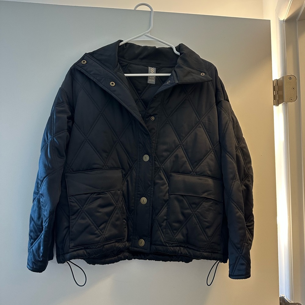 Rhone Black Dalston Quilted Puffer Jacket